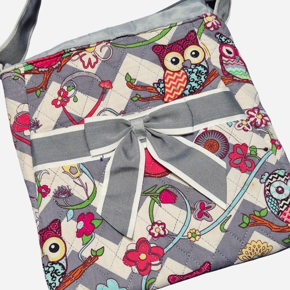 Rosen Blue Women's Owl Print Crossbody/Shoulder Bag